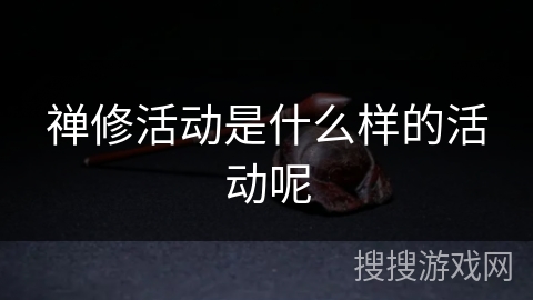 禅修活动是什么样的活动呢 禅修活动是什么样的活动呢