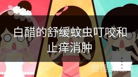 白醋的舒缓蚊虫叮咬和止痒消肿