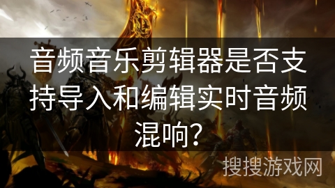 音频音乐剪辑器是否支持导入和编辑实时音频混响？