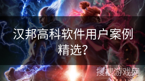 汉邦高科软件用户案例精选？