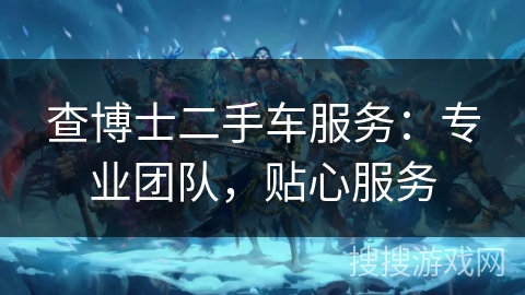 查博士二手车服务：专业团队，贴心服务
