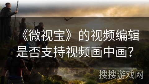 《微视宝》的视频编辑是否支持视频画中画? 《微视宝》的视频编辑是否支持视频画中画?