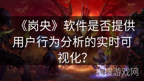 《岗央》软件是否提供用户行为分析的实时可视化？