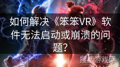 如何解决《笨笨VR》软件无法启动或崩溃的问题？