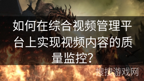 如何在综合视频管理平台上实现视频内容的质量监控？