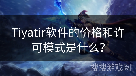 Tiyatir软件的价格和许可模式是什么？