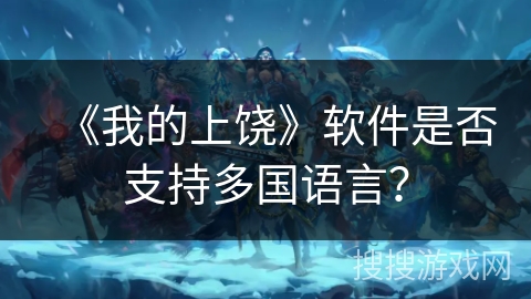 《我的上饶》软件是否支持多国语言？