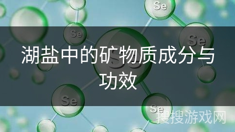 湖盐中的矿物质成分与功效