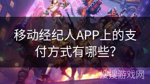 移动经纪人APP上的支付方式有哪些？