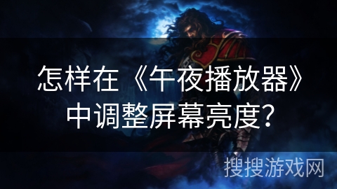 怎样在《午夜播放器》中调整屏幕亮度？