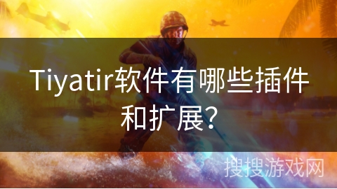 Tiyatir软件有哪些插件和扩展？