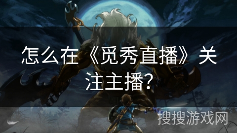 怎么在《觅秀直播》关注主播？