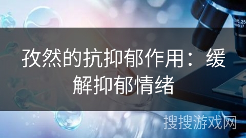孜然的抗抑郁作用：缓解抑郁情绪