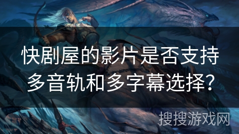 快剧屋的影片是否支持多音轨和多字幕选择？