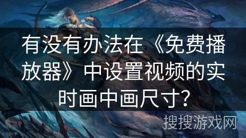 有没有办法在《免费播放器》中设置视频的实时画中画尺寸？