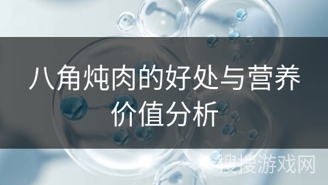 八角炖肉的好处与营养价值分析
