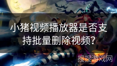 小猪视频播放器是否支持批量删除视频？