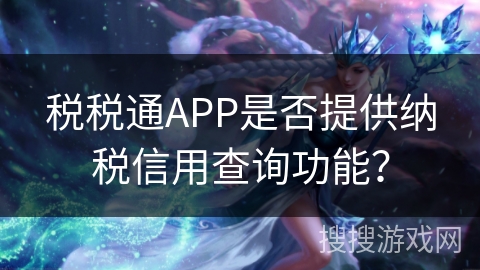 税税通APP是否提供纳税信用查询功能？