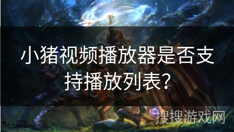 小猪视频播放器是否支持播放列表？