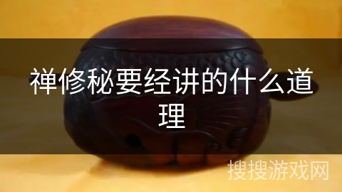 禅修秘要经讲的什么道理