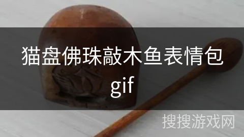 猫盘佛珠敲木鱼表情包gif