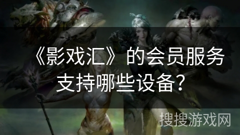 《影戏汇》的会员服务支持哪些设备？