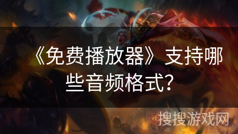 《免费播放器》支持哪些音频格式？