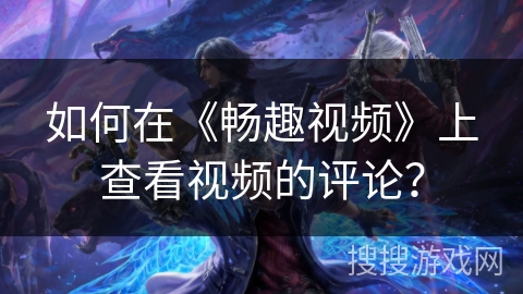 如何在《畅趣视频》上查看视频的评论？