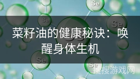 菜籽油的健康秘诀：唤醒身体生机
