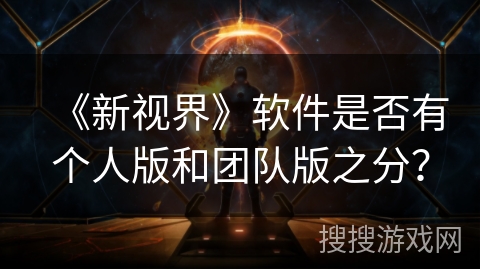《新视界》软件是否有个人版和团队版之分？