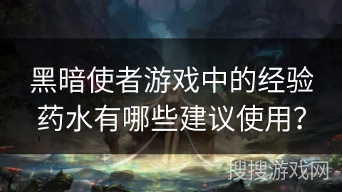 黑暗使者游戏中的经验药水有哪些建议使用？