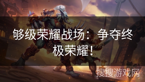 够级荣耀战场：争夺终极荣耀！