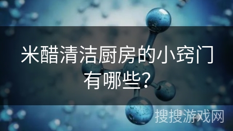 米醋清洁厨房的小窍门有哪些？