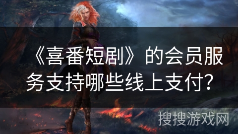 《喜番短剧》的会员服务支持哪些线上支付？