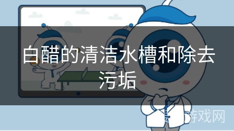 白醋的清洁水槽和除去污垢