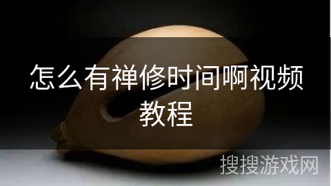 怎么有禅修时间啊视频教程