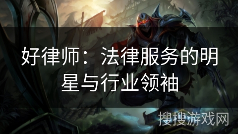 好律师：法律服务的明星与行业领袖
