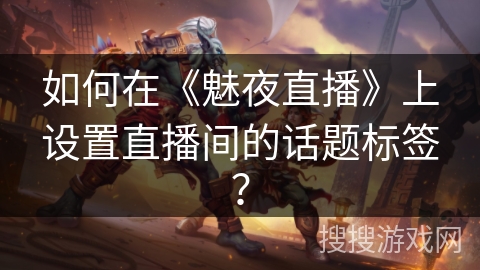 如何在《魅夜直播》上设置直播间的话题标签? 如何在《魅夜直播》上设置直播间的话题标签?