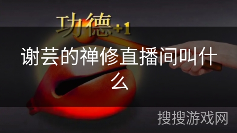 谢芸的禅修直播间叫什么