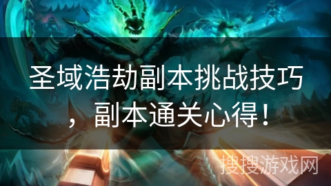 圣域浩劫副本挑战技巧,副本通关心得! 圣域浩劫副本挑战技巧,副本通关心得!