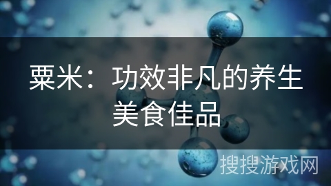 粟米：功效非凡的养生美食佳品