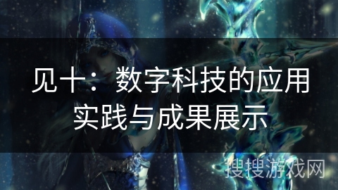 见十:数字科技的应用实践与成果展示 见十:数字科技的应用实践与成果展示