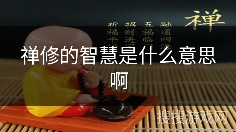 禅修的智慧是什么意思啊