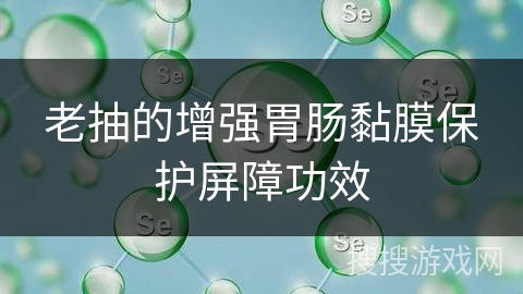 老抽的增强胃肠黏膜保护屏障功效