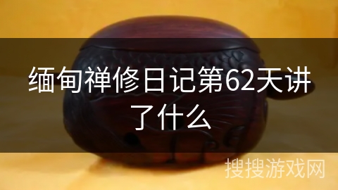 缅甸禅修日记第62天讲了什么 缅甸禅修日记第62天讲了什么