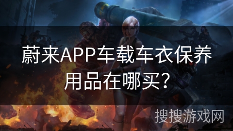 蔚来APP车载车衣保养用品在哪买？
