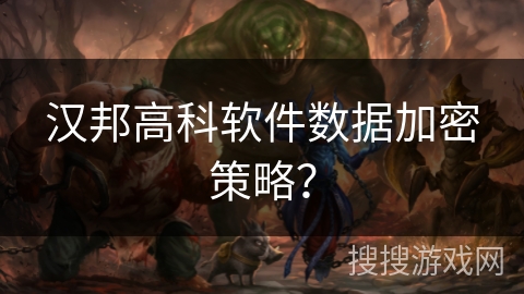 汉邦高科软件数据加密策略？