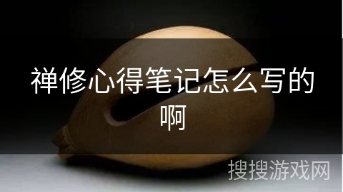 禅修心得笔记怎么写的啊