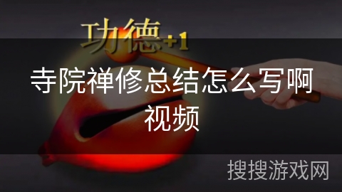寺院禅修总结怎么写啊视频