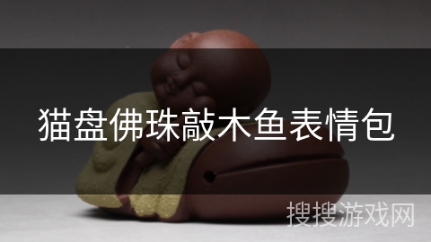 猫盘佛珠敲木鱼表情包